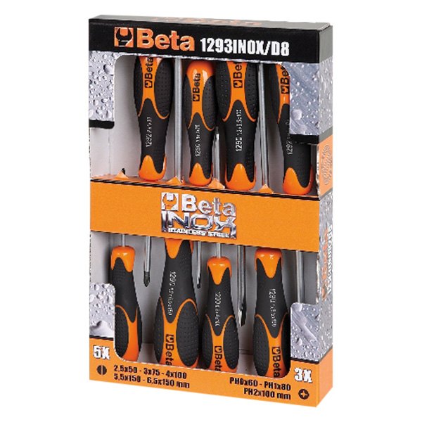 1293INOX/D8-SCREWDRIVER SET 1292 IN BOX