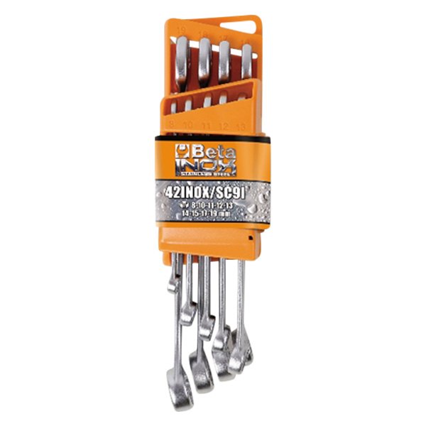42INOX/SC9-SET 9 COMB. WRENC. + SUPPORT