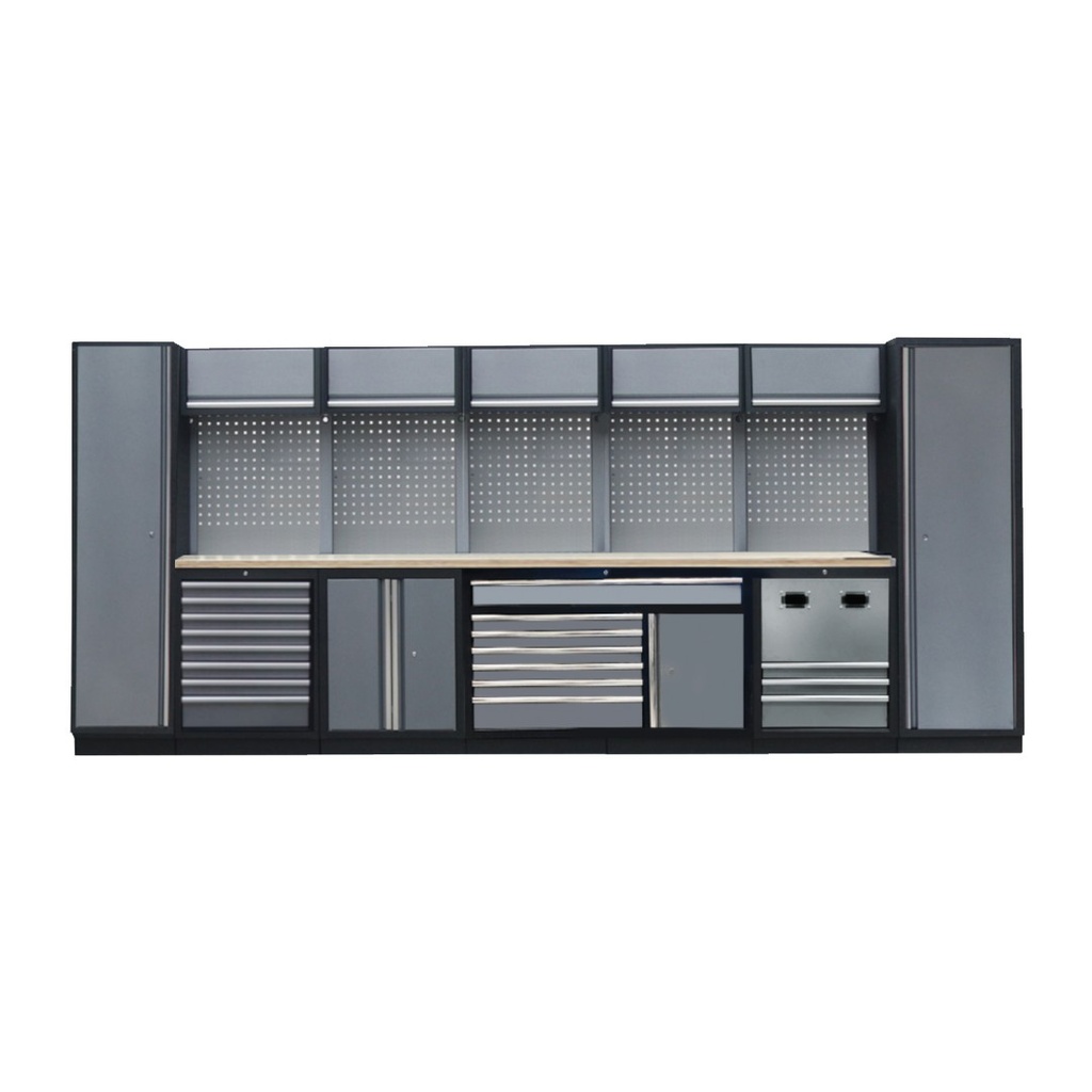 WORKSHOP SYSTEM 30PC WITH WOODEN WORKTOP