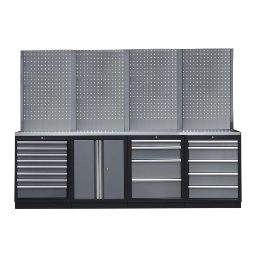 PROFESSIONAL GARAGE SERIES W/4 BACKING PANEL WITH SS TOP