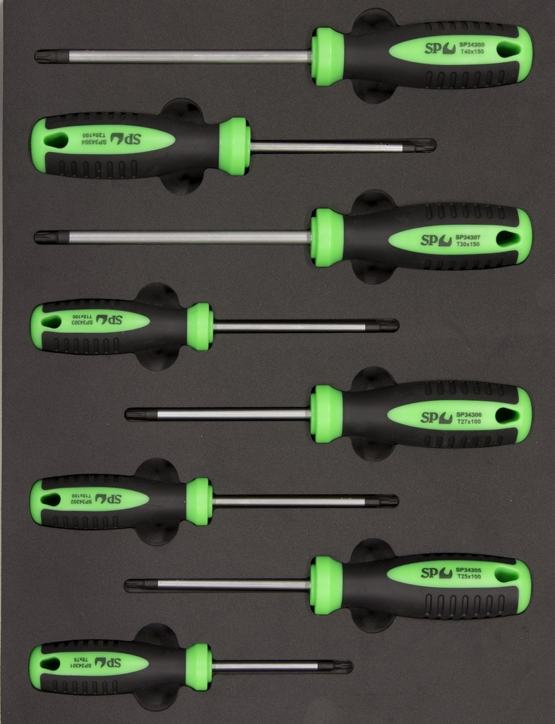 MINI EVA FOAM INLAY TORX SCREWDRIVERS 8PC