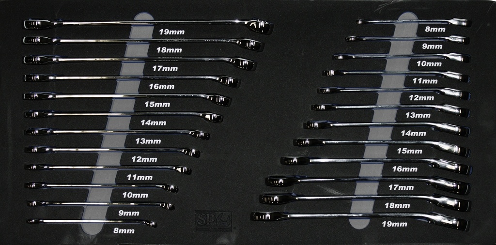 EVA FOAM INLAY 24 PC WRENCH AND RATCHETS KEYS