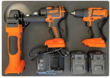 6PC 18V POWER TOOLS COMBO KIT IN EVA FOAM