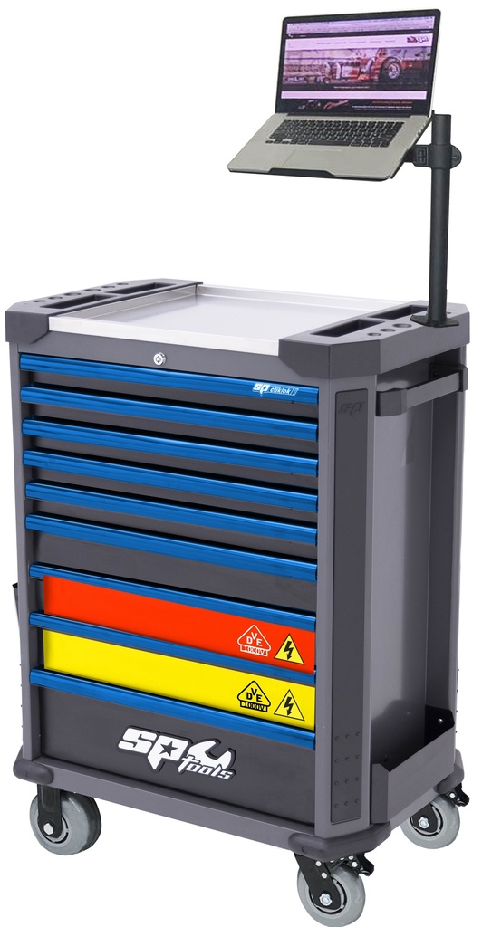 TOOLKIT INSULATED 199 PC IN TECH SERIES ROLLERCABINET BLUE