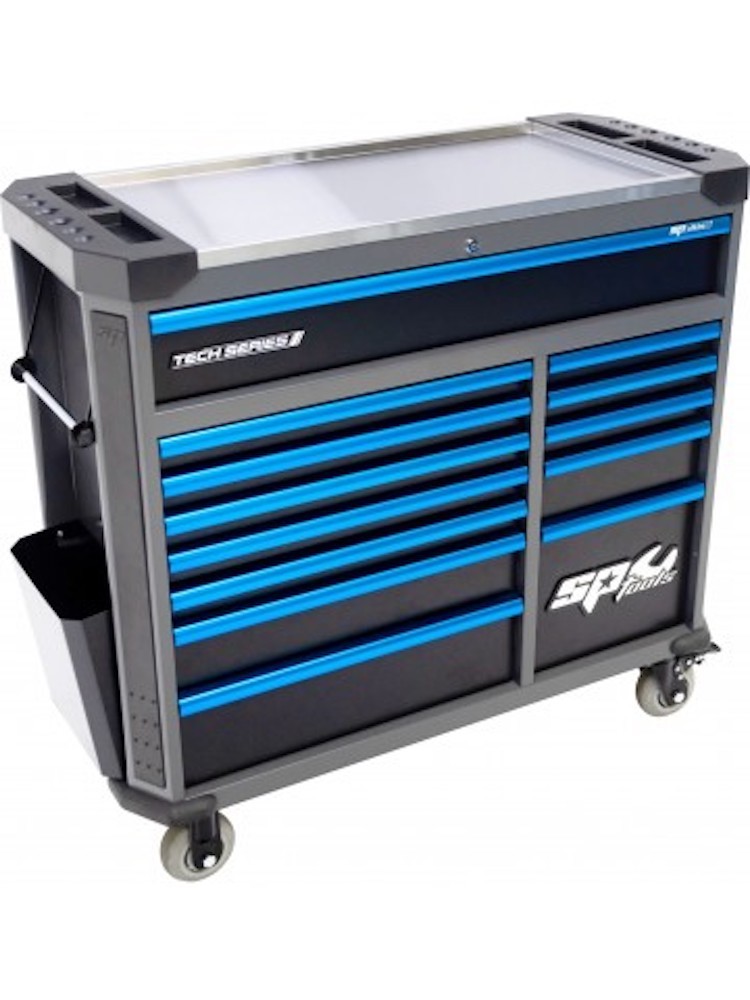 TOOLKIT 439 PC IN TECH SERIES ROLLERCABINET 9 DRAWERS BLACK/BLUE