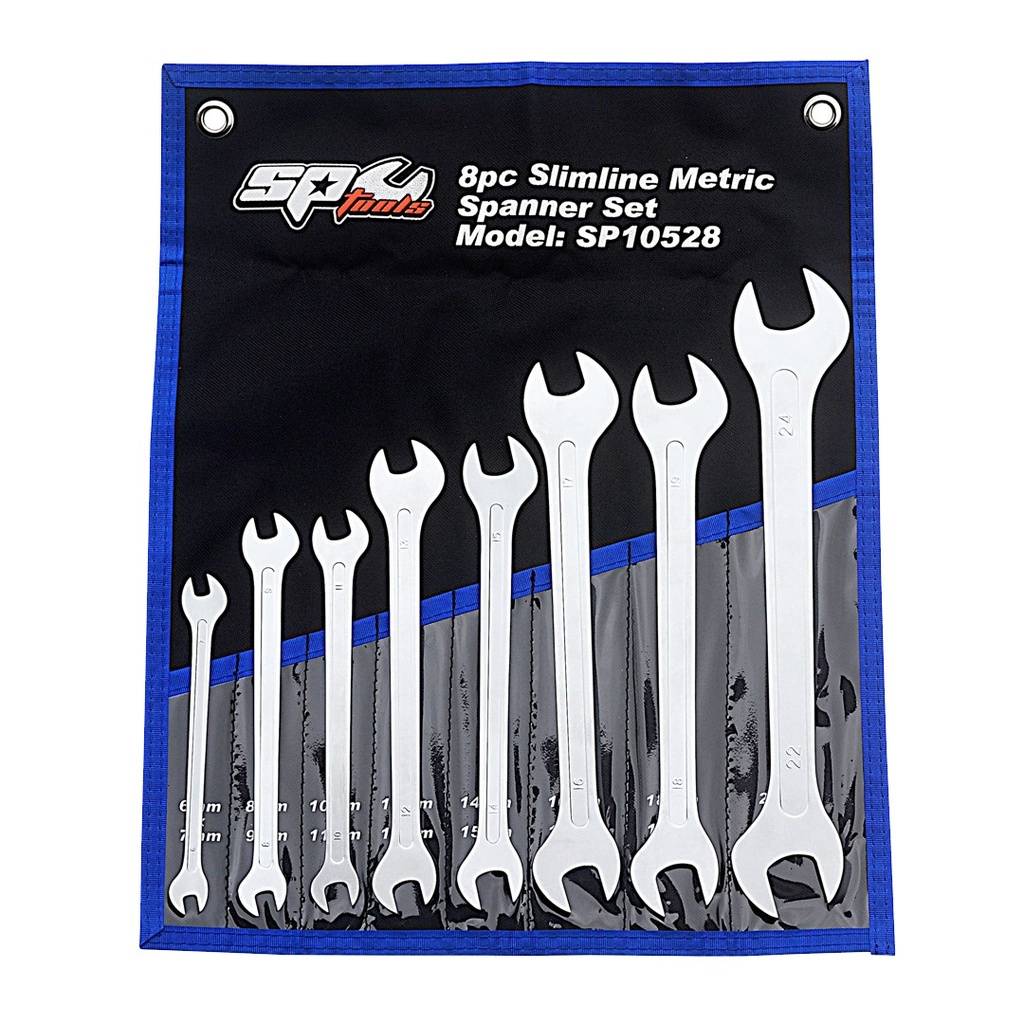 ULTRA THIN SPANNERS SET - METRIC - 8PC