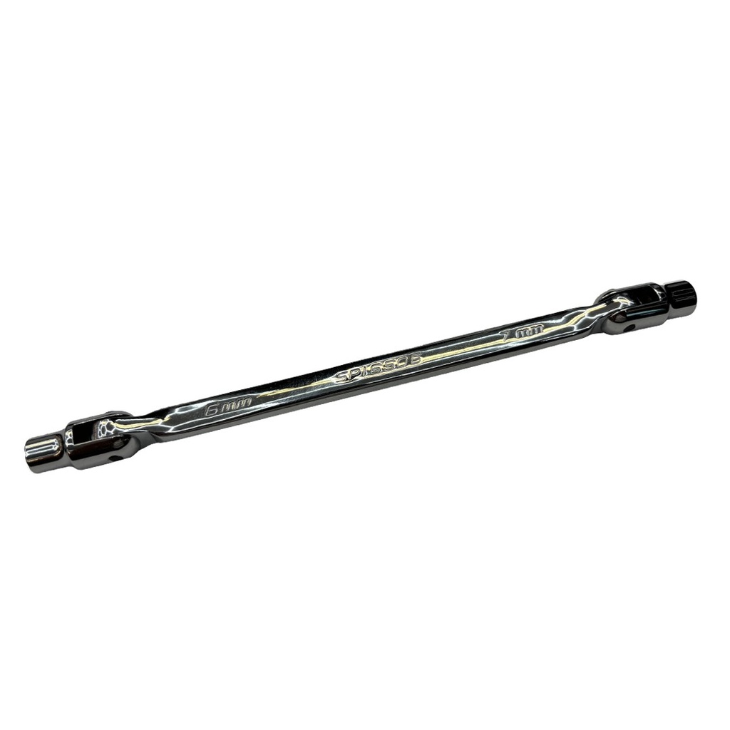 HINGED SOCKET WRENCH 6X7MM