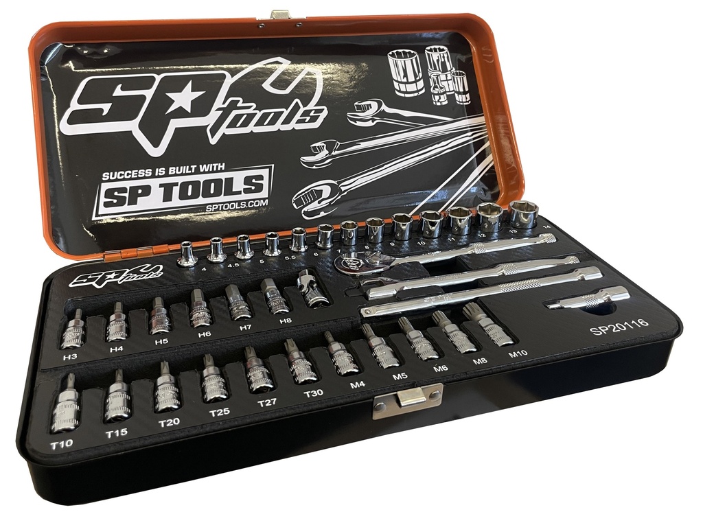 1/4" SOCKET SET METRIC 36PC
