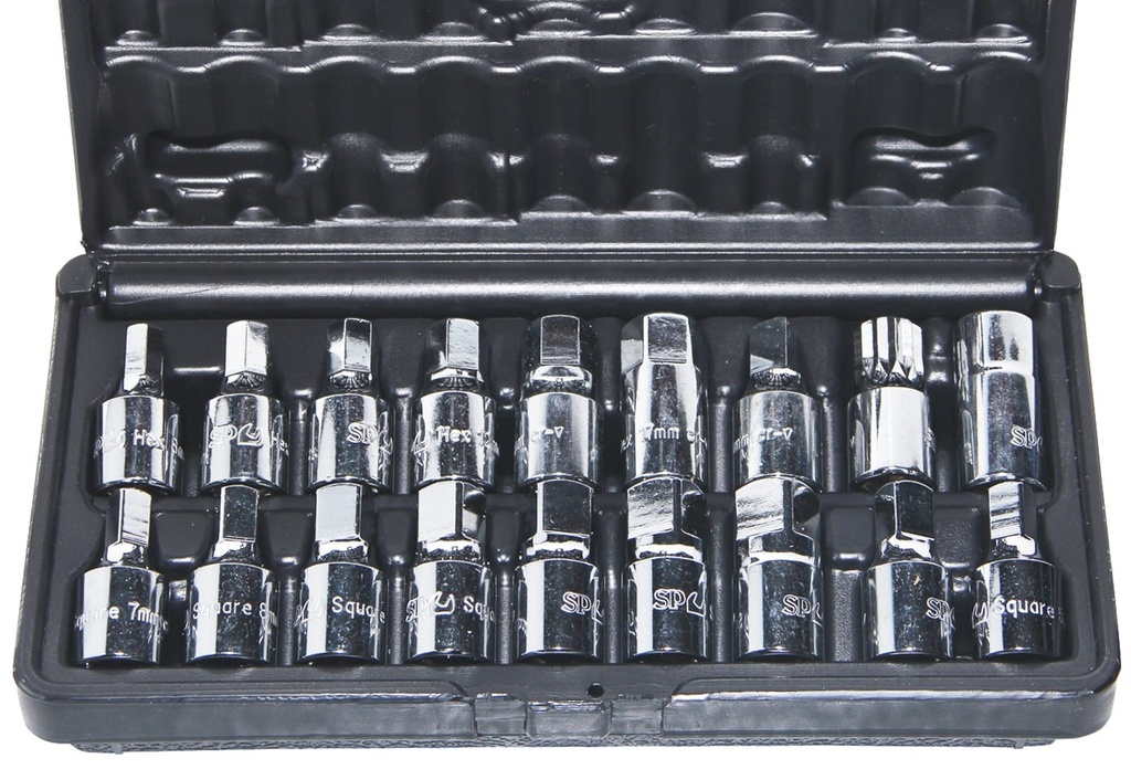 Oil Drain Plug Key Set 3/8" -18PCS
