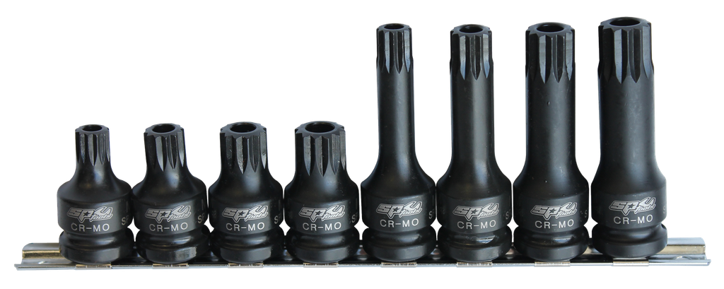 1/2"DR TAMPER SPLINE IMPACT BIT SOCKET SET