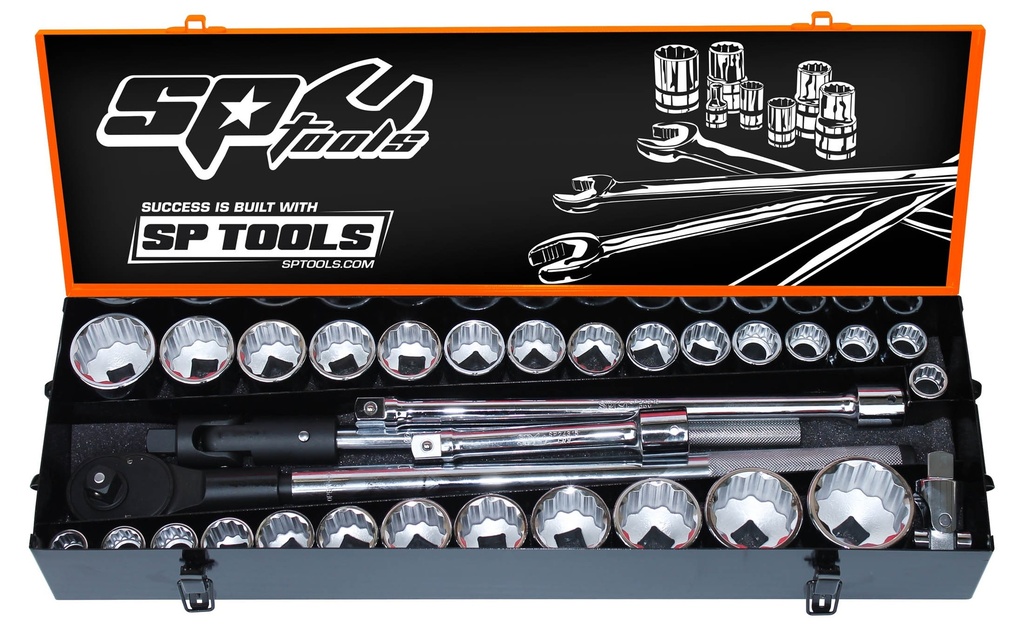 SOCKET SET 3/4DR 12PT 34PC METRIC/SAE