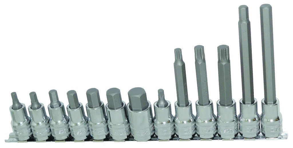 SOCKET SET METR INHEX/SPLINE 13PC