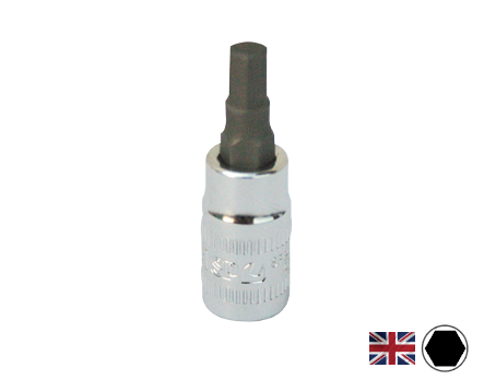 SOCKET 1/4 DR INHEX SAE 7/32"