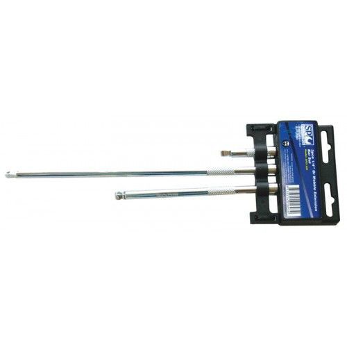 SOCKET WOBBLE EXTENSION BAR 1/4DR 3PC SET