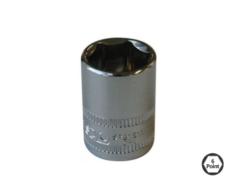 SOCKET 1/4DR 6PT METRIC 5,5MM