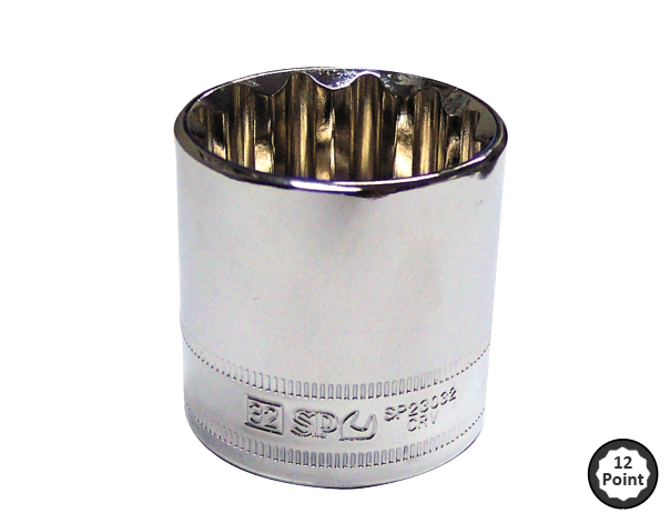 SOCKET 1/2"dr 12pt METRIC 22mm