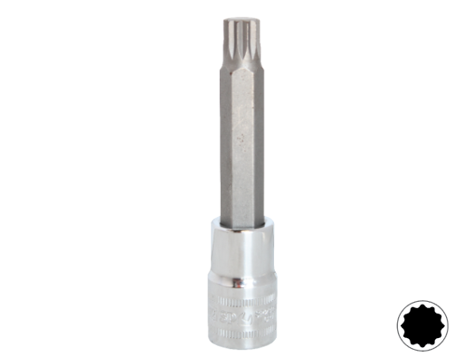 SOCKET 1/2" SPLINE 8MM (100MM LONG)