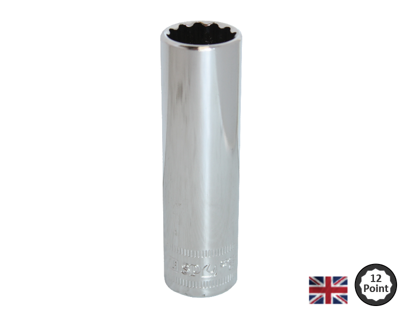 SOCKET 1/2dr 12pt SAE DEEP 9/16"
