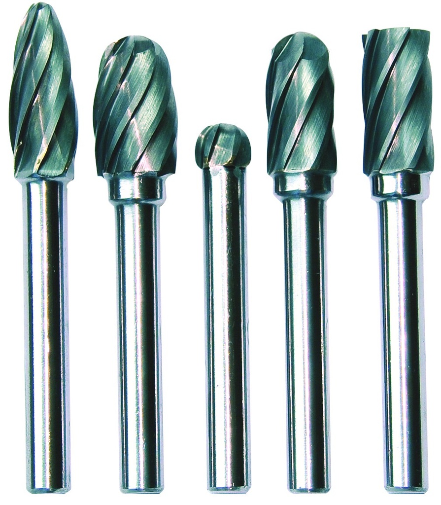 BURR SET 5PCS FOR ALUMINIUM APPLICATIONS