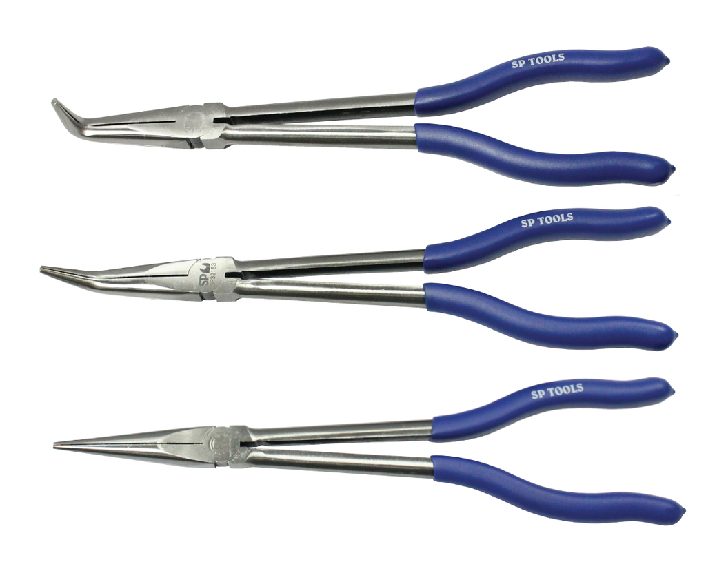 PLIER SET 3PC LONG HANDLE 275MM 0 45 & 90 DEGREE