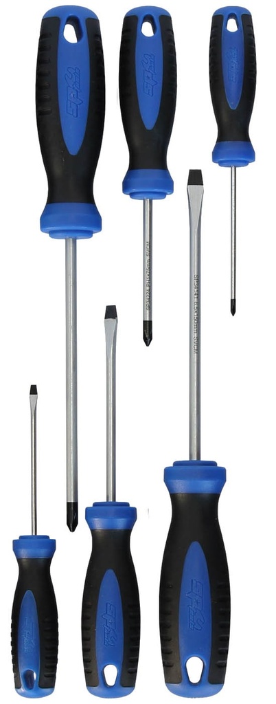 SCREWDRIVER SET 6PC PHILLIPS/SLOTTED