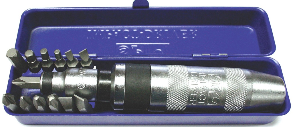 SCREWDRIVER SET 13PC IMPACT PHILLIPS/SLOTTED/INHEX
