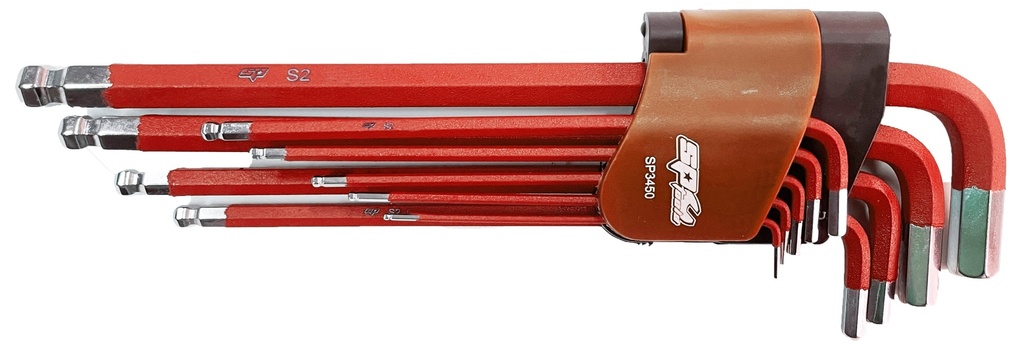 KEY SET 9PC SAE BALL DRIVE HEX