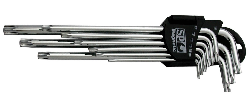 KEY SET MAGNETIC 9PC TORX DRIVE