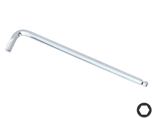 HEX KEY CHROME METRIC 19MM