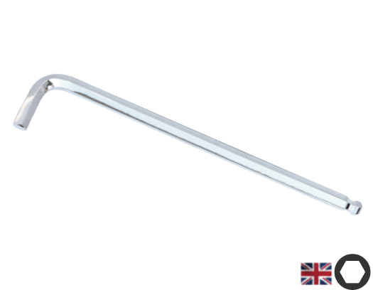 Long Series Hex Key Inch 1/16" - Chrome