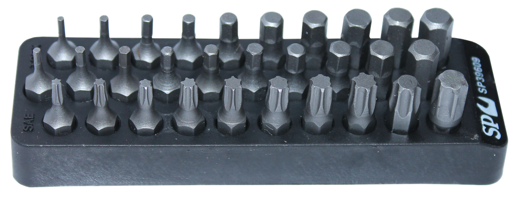BITSET 30PC INHEX METRIC SAE TORX