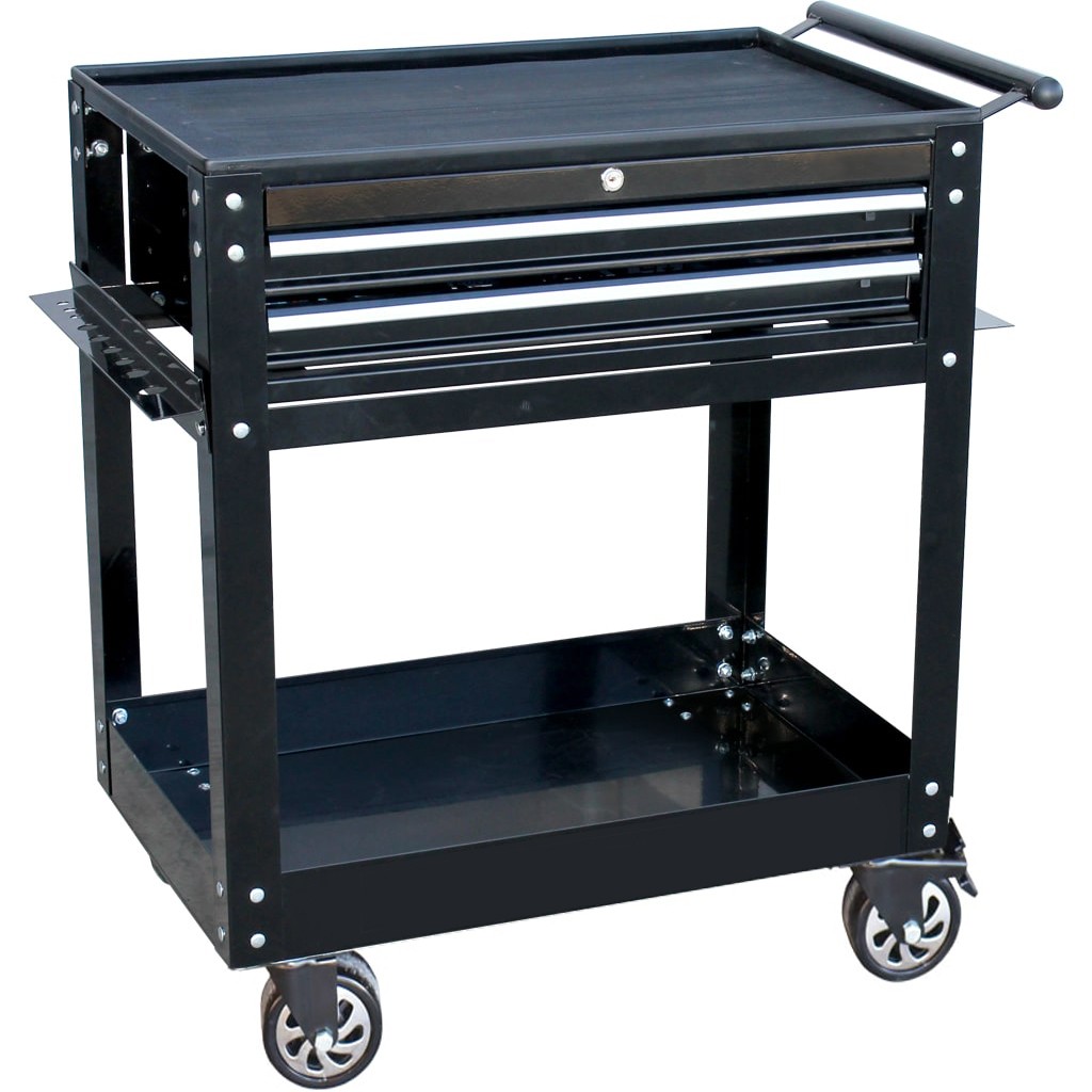 TROLLEY BLACK CUSTOM 2 DRAWER