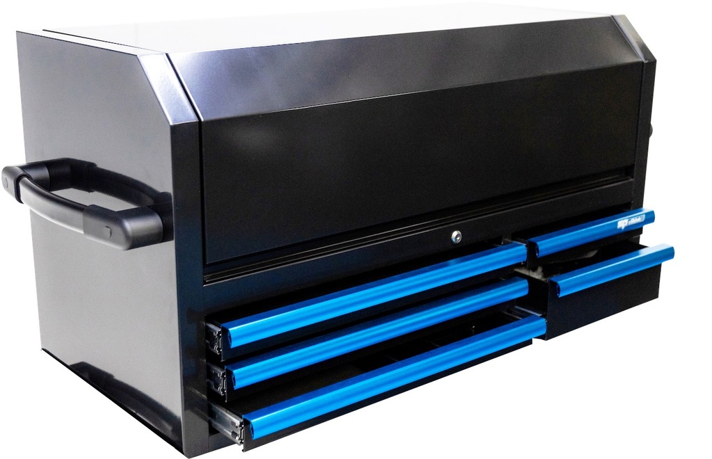 TOOL BOX BLACK/BLUE 5 DRAWER POWER HUTCH CUSTOM SUMO