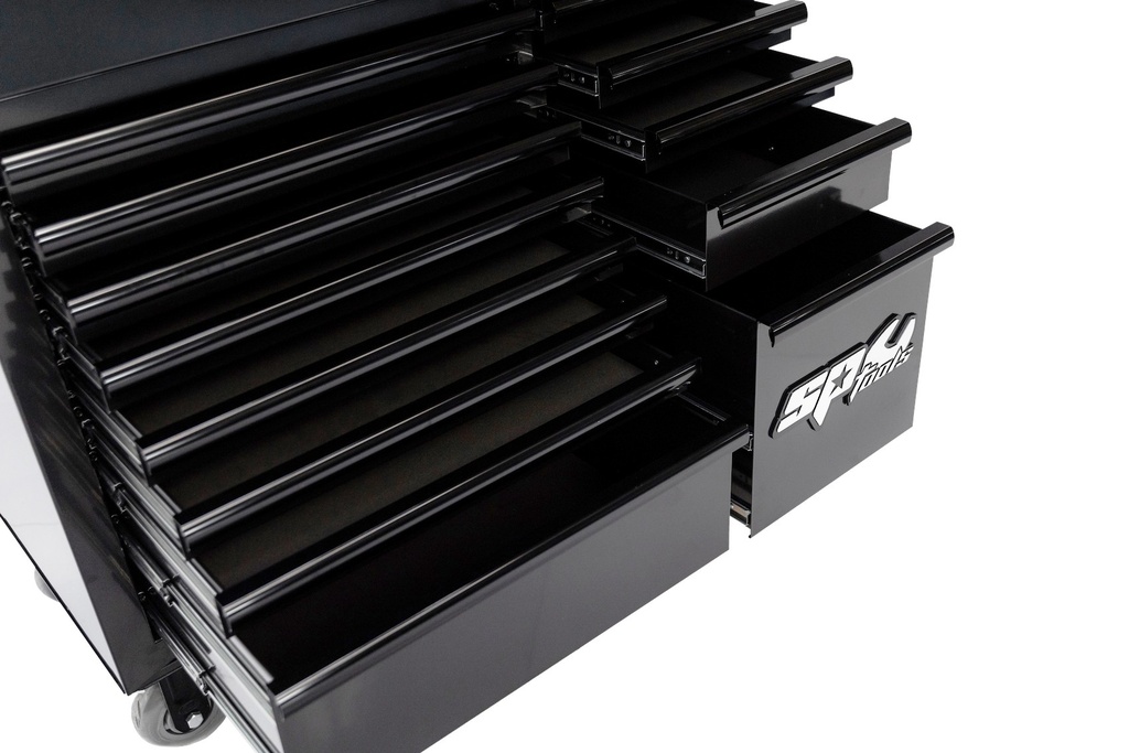 ROLLER CAB AND TOPBOX BLACK/BLACK  19 DRAWER CUSTOM SUMO