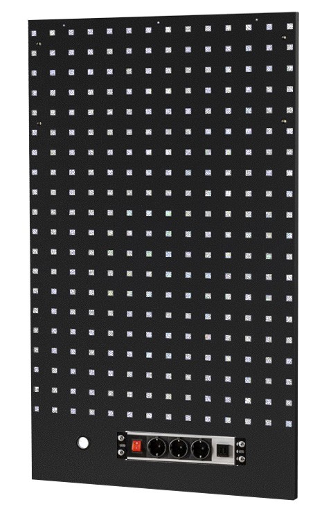 REAR PANEL BLACK WITH POWER BOARD FOR WORKSHOP SERIES