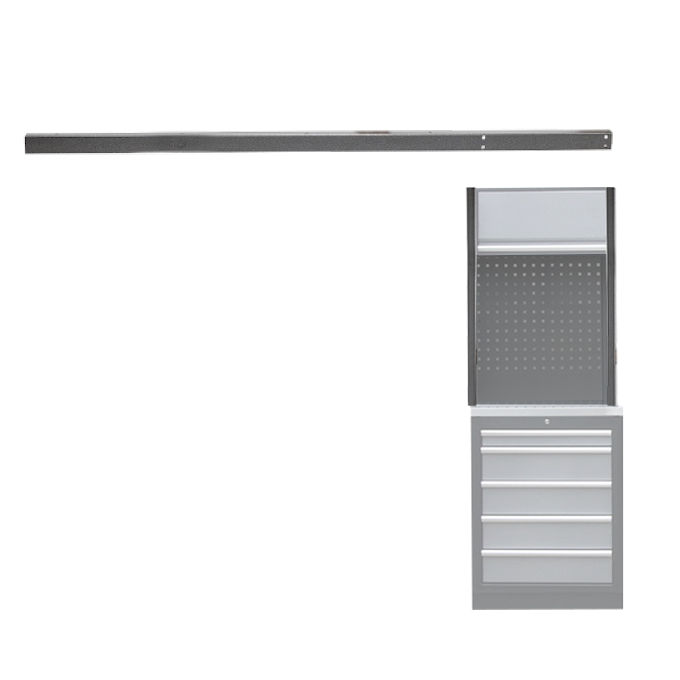 BLACK PILLAR FOR MOUNTING WALL PANEL FOR WORKSHOP SERIES