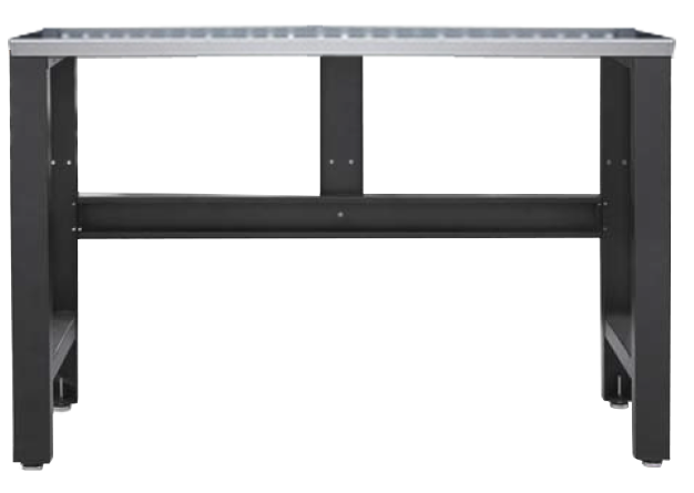 WORKBENCH FOR WORKSHOP SERIES WITH STAINLESS STEEL WORKTOP