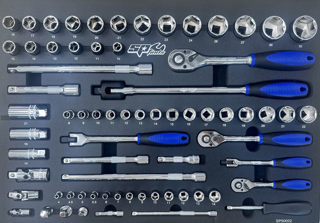 EVA TOOLKIT 67PC METRIC SOCKETS AND ACCESSORIES DRAWER