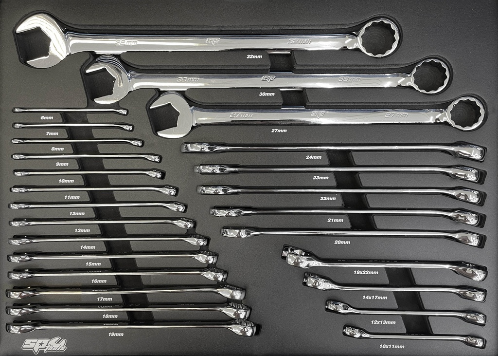 EVA TOOLKIT 26PC SPANNERSET QUAD DRIVE