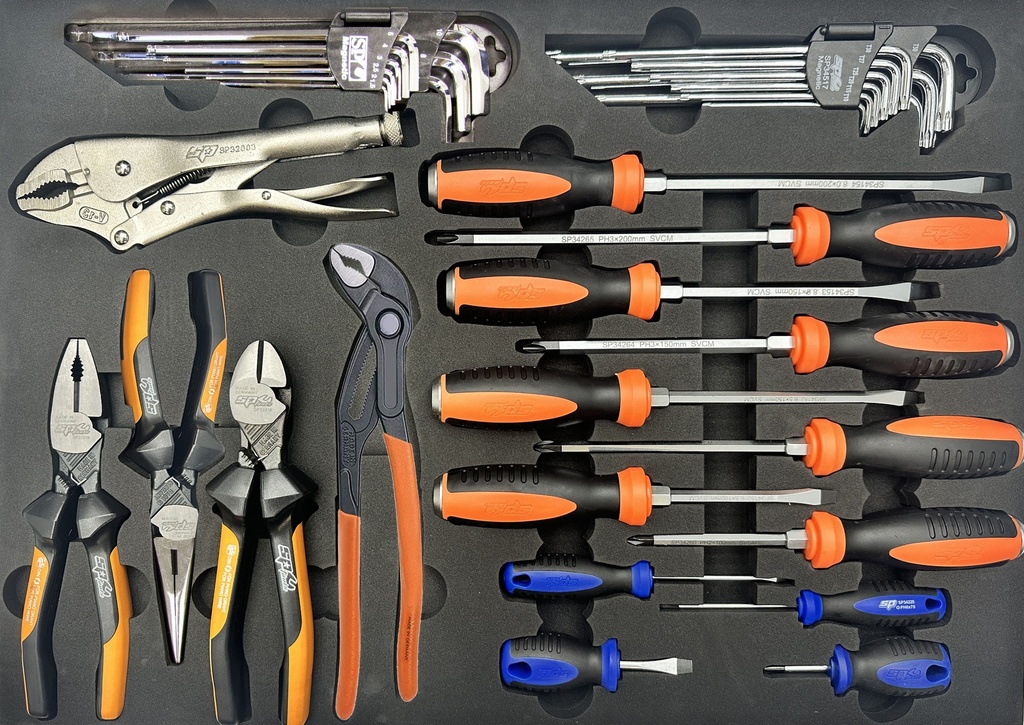 EVA FOAM INLAY M SCREWDRIVERS AND PERFORMANCE PLIERS 35PCS