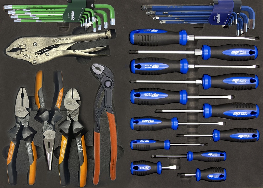(M) - SCREWDRIVERS & PERFORMANCE PLIERS(GERMAN) - 35PC
