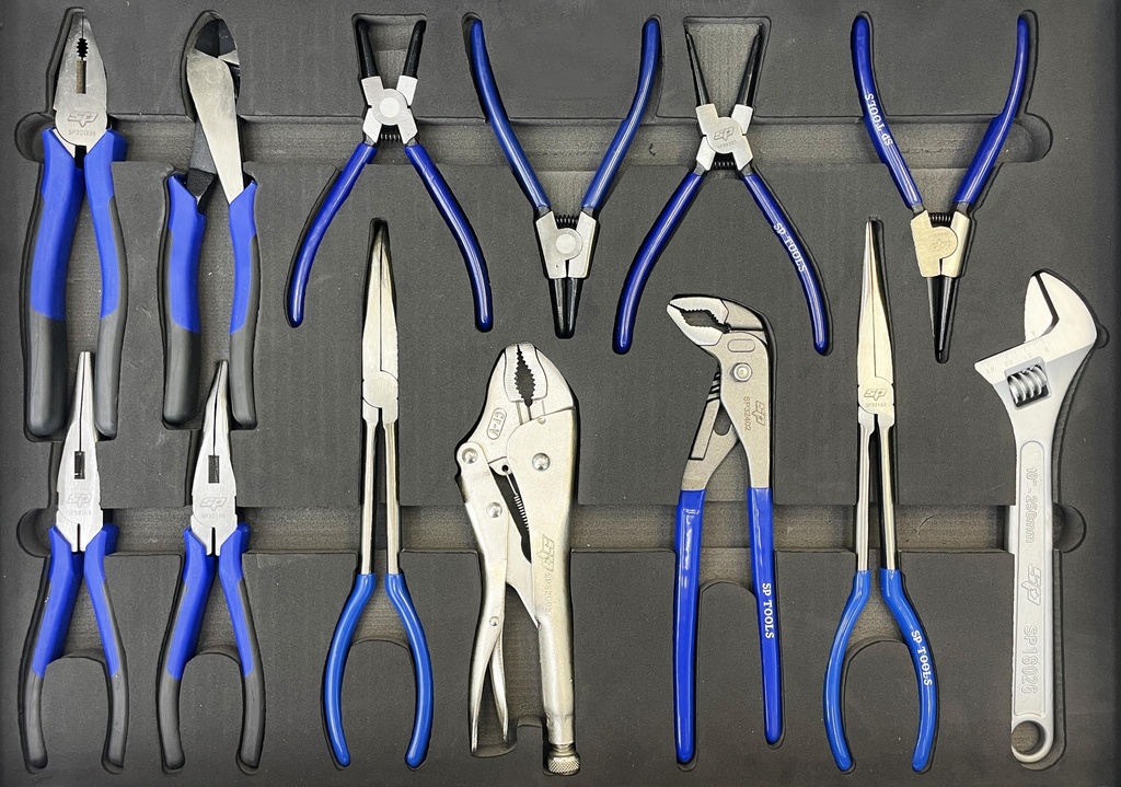 EVA TOOLKIT 13 PC PLIER + ADJUSTABLE WRENCH