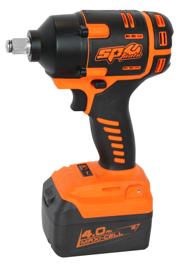 CORDLESS 18V IMPACT WRENCH 1/2 BRUSHLESS WITH 4AH BATTERY AND CHARGER