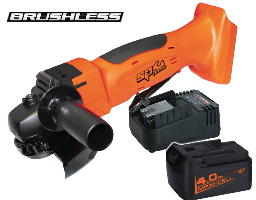 CORDLESS 18V INDUCTION MOTOR GRINDER WITH 1 BATTERY