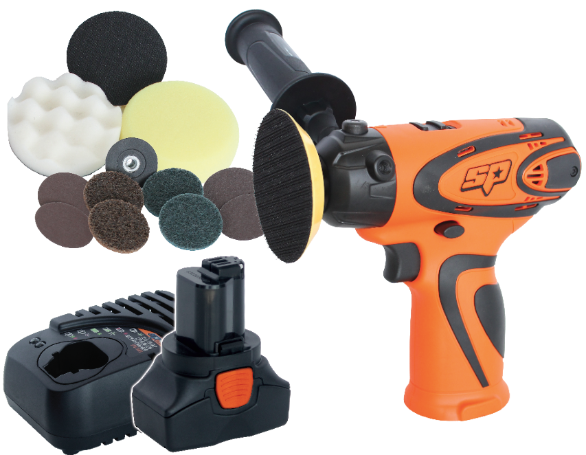 CORDLESS 16V POLISHER/SANDER KIT