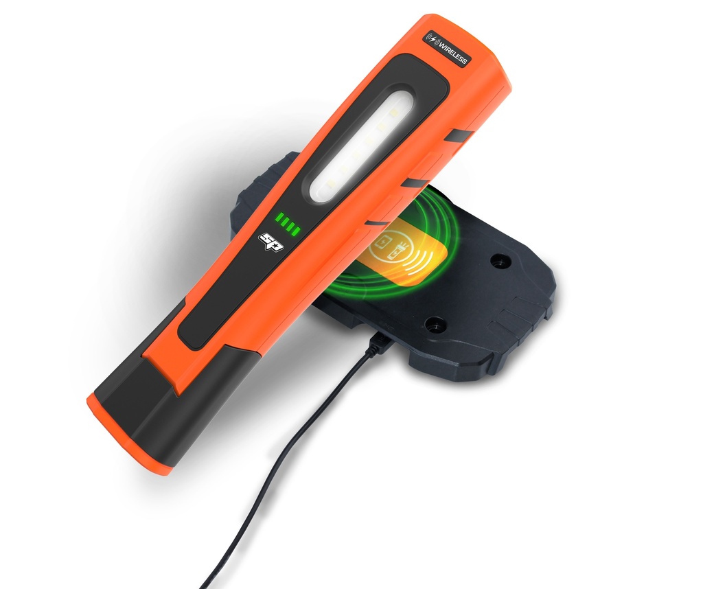 SMD LED WIRELESS CHARGE WORKLIGHT & TORCH WITH CHARGING PAD