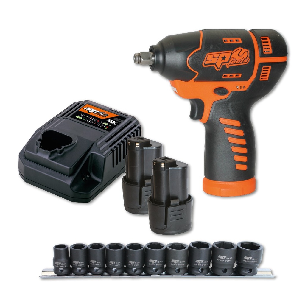 12V 3/8" IMPACT WRENCH (SX-DRIVE) - COMBO KIT