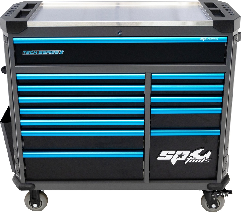 388 PC PC TOOLKIT - TECH SERIES ROLLERCABINET 13 DRAWERS - DIAMOND BLACK/BLUE