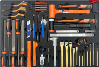 EVA FOAM INLAY HAMMERS, CHISELS & ACC XL USA SERIES 44PCS