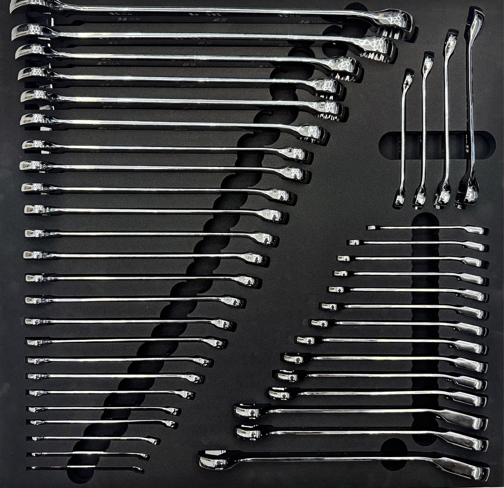 EVA FOAM USA SERIES M+ SPANNERS & GEARDRIVE SPANNERS 42PCS